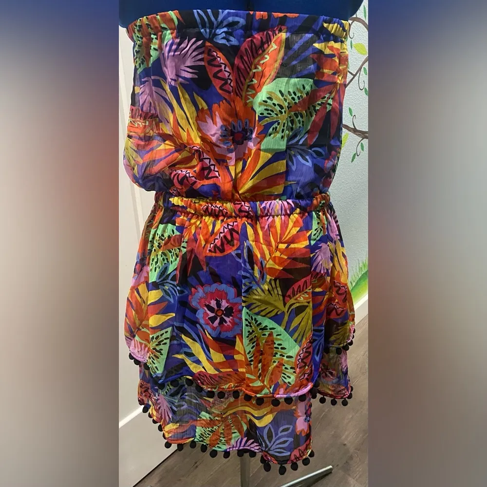 Blue Rod Beattie Night Safari swimsuit coverup. Size Large - Image 4