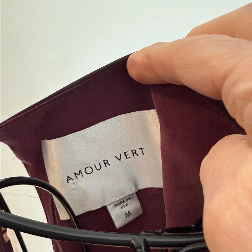 Amour  vent three-quarter sleeve floral silk dress - Image 5