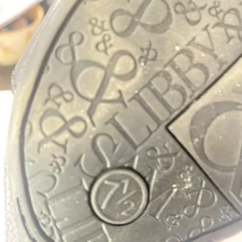 Sam & Libby Black Wedge Shoes with Buckle Ankle - Image 2