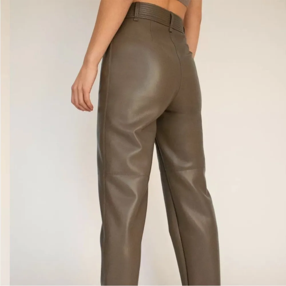 Aritizia Wilfred faux leather high rise pants 6 - Image 2