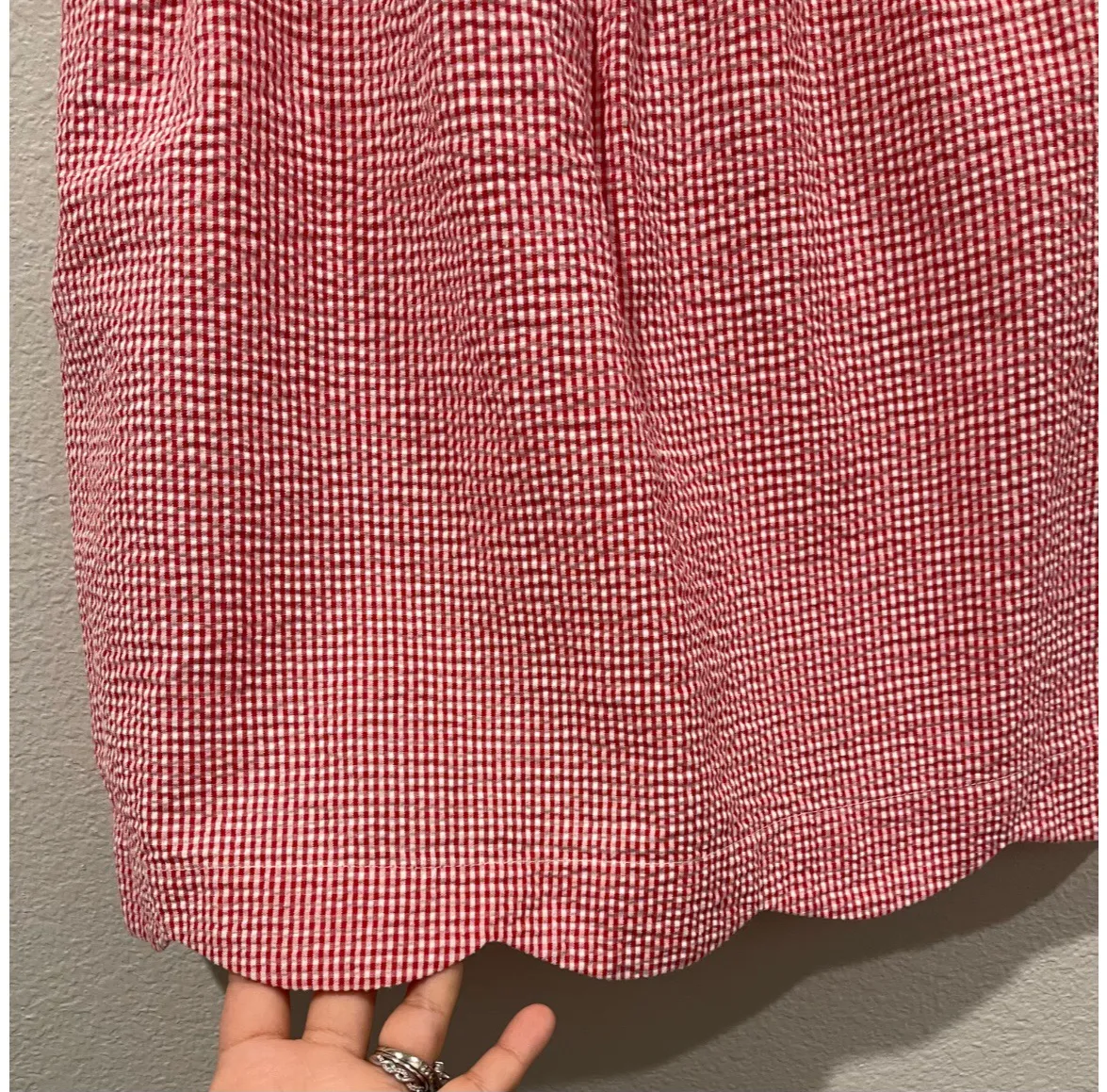 Lauren James Gingham Pattern Mini Skirt - Image 4