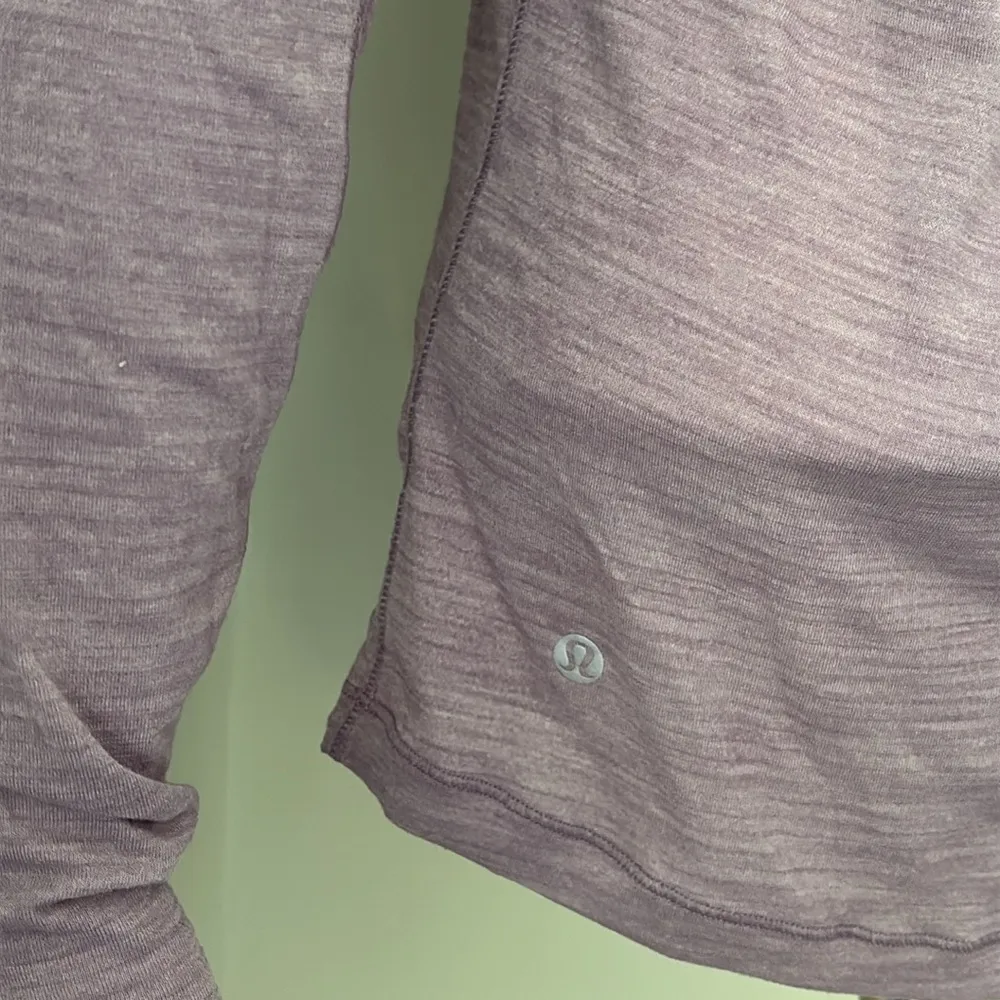 Lululemon Meant To Move Long Sleeve Shirt Heathered Dusty Dawn size 4 - Image 8