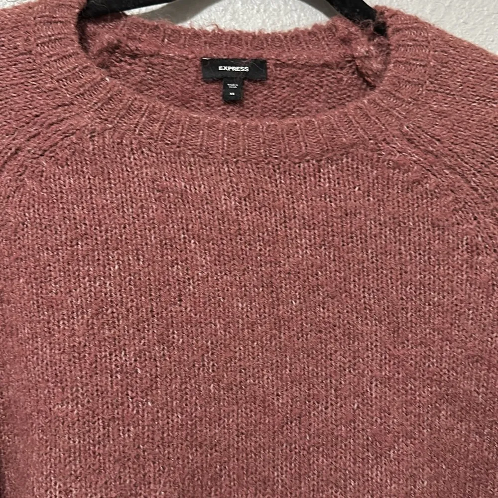 New without tags Fuzzy Knit Crew Neck Sweater by express size XS - Image 2