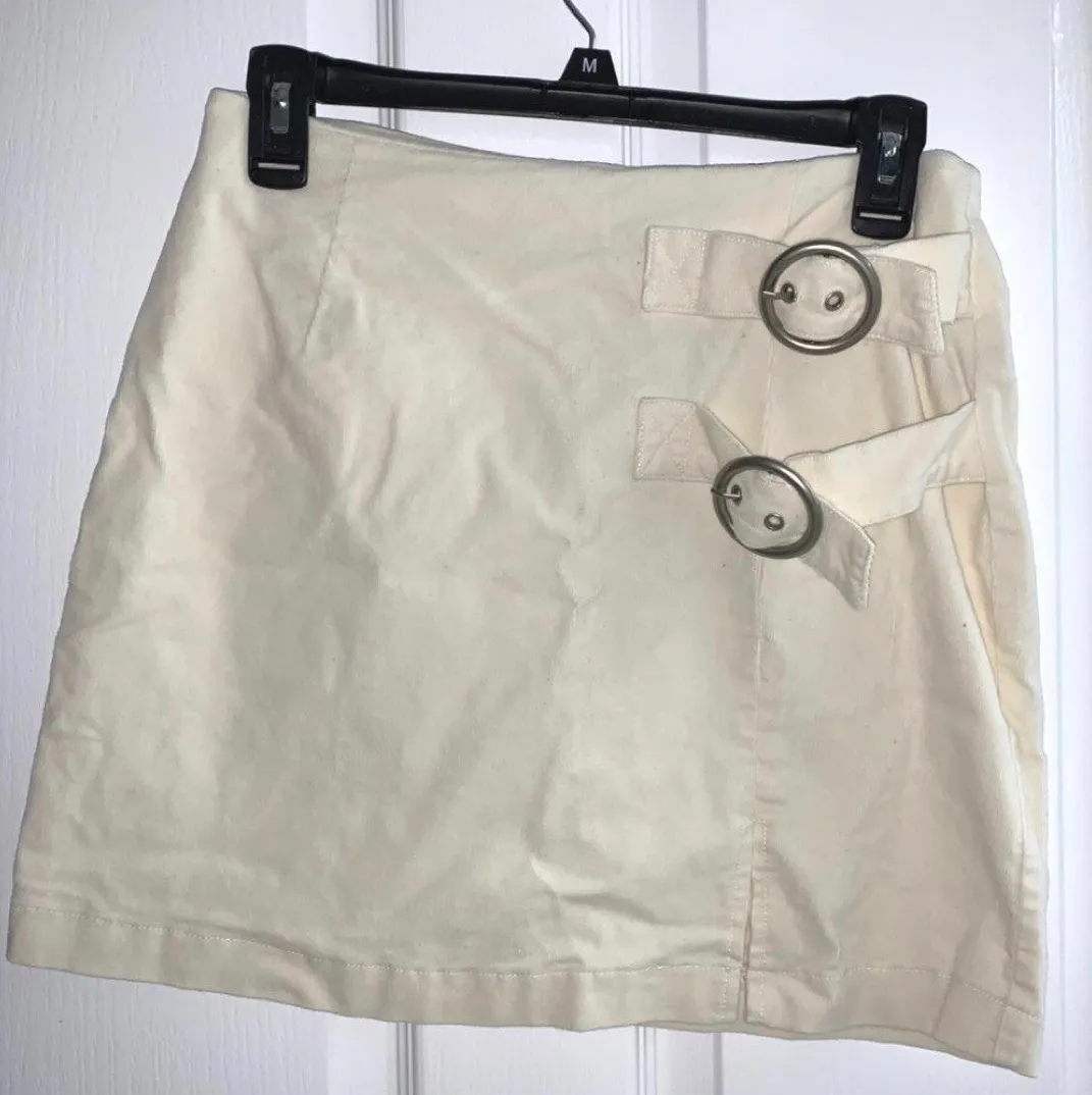 Cream Corduroy Skirt - Image 4