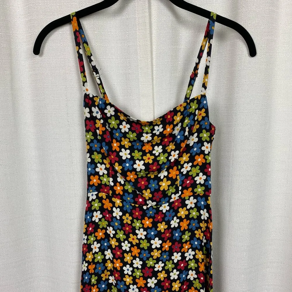 Reformation Crimini Black Multi Afternoon Floral Danica Slip Dress Sz.0 NWT - Image 7