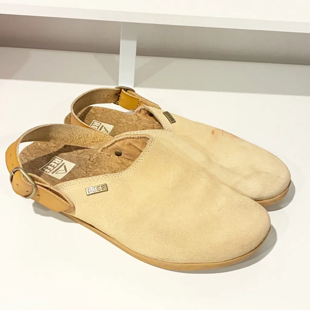 REEF CUSHION SAGE SAND WOMEN'S SANDAL Clog Size 6 Slip on Shoe - Image 3