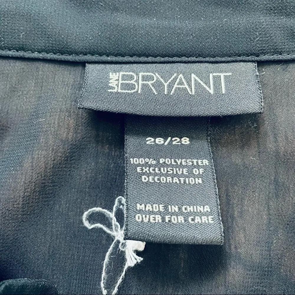 LANE BRYANT Black top, kimono-style, size 26/28 - Image 11