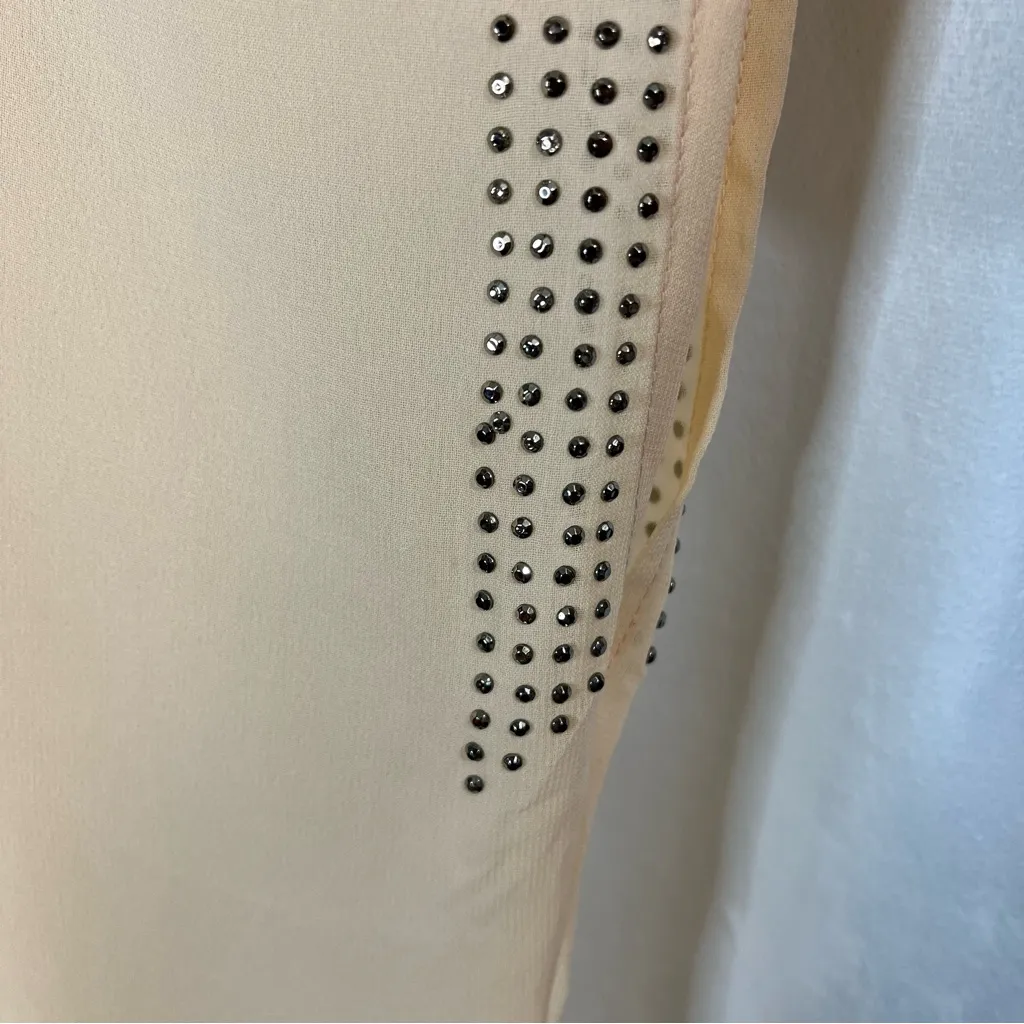 Penelope Light Peach Translucent Gem Loose Fit Blouse Size‎ 3X Orange Size undefined - Image 11