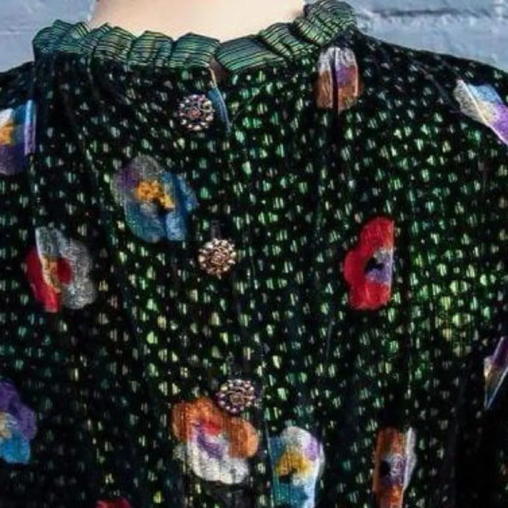 EVA FRANCO callas dress‎ in Elektra Pansey Green Size XS - Image 3