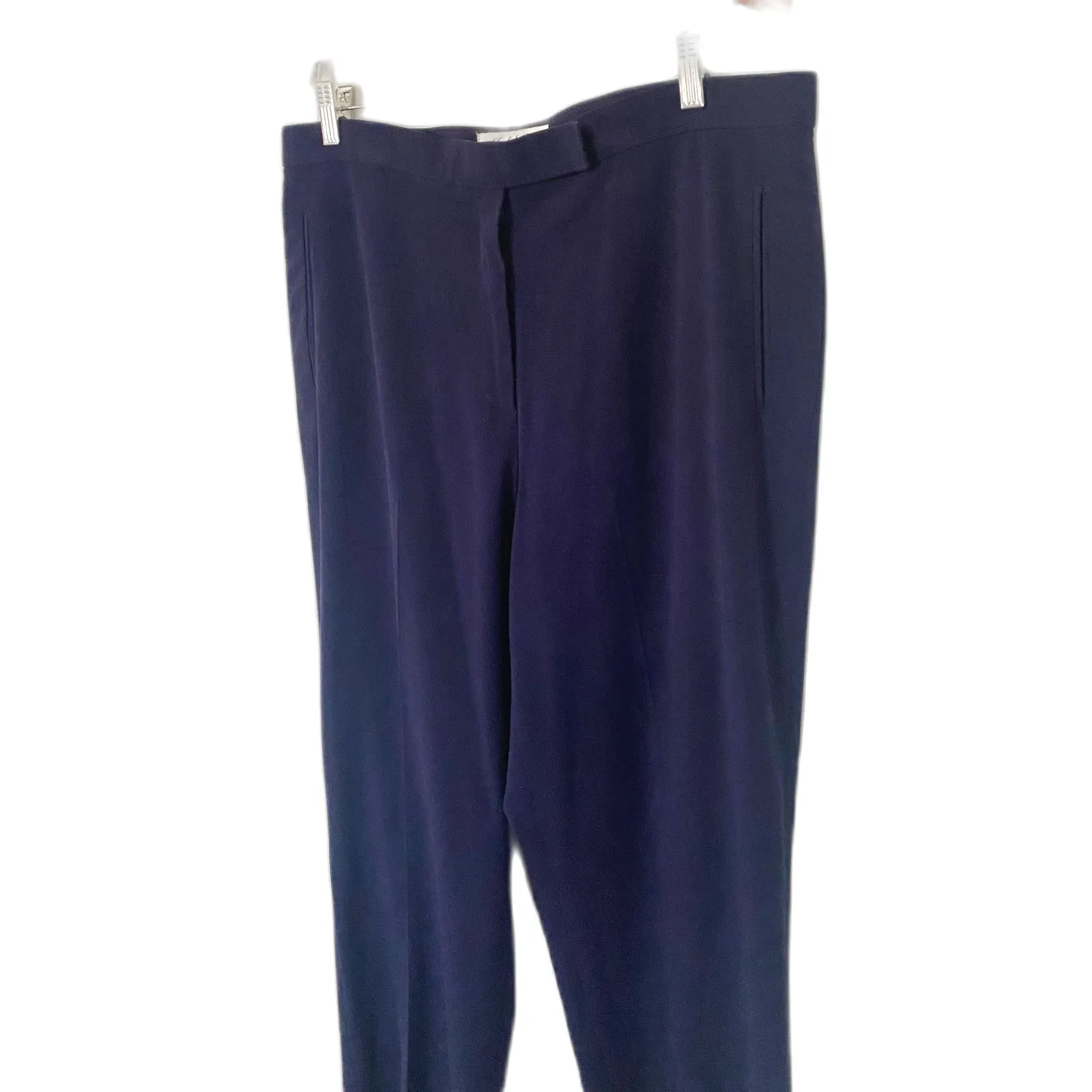 Judith Hart Collection Side Pockets Navy Blue Dress Pants Office Core Sz 14 - Image 9