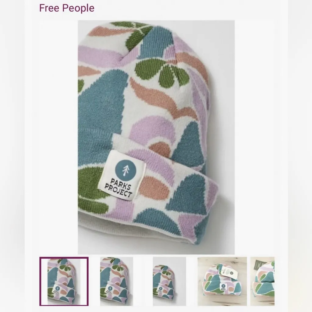 Free People x Parks Project Zion Narrows Intarsia Beanie - Image 2