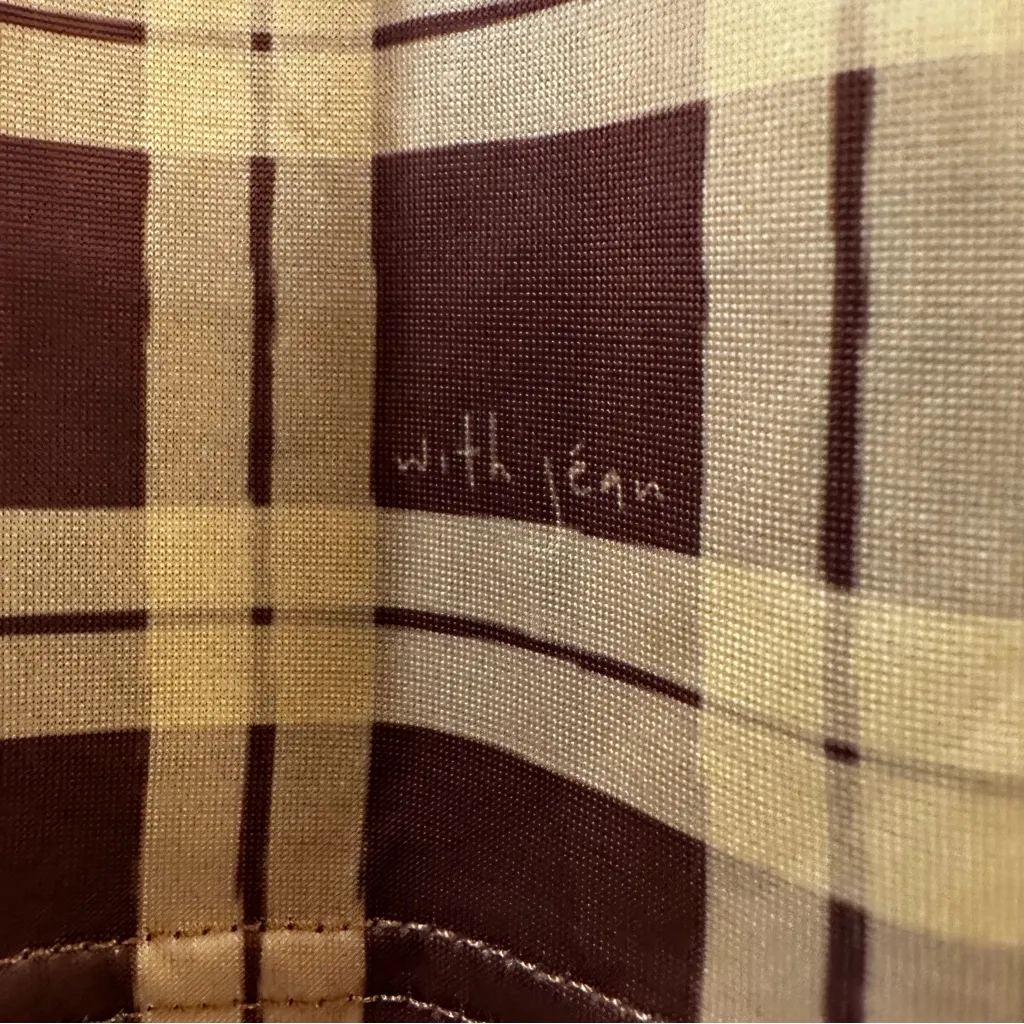 With Jean Miles Plaid Mini Skirt In Cher Yellow Size XS - Image 11