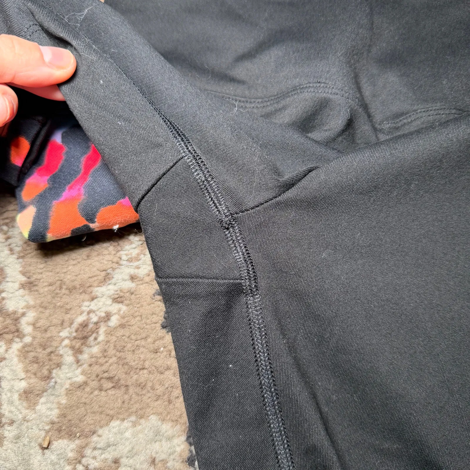 VS Pink rainbow zebra leggings - Image 2