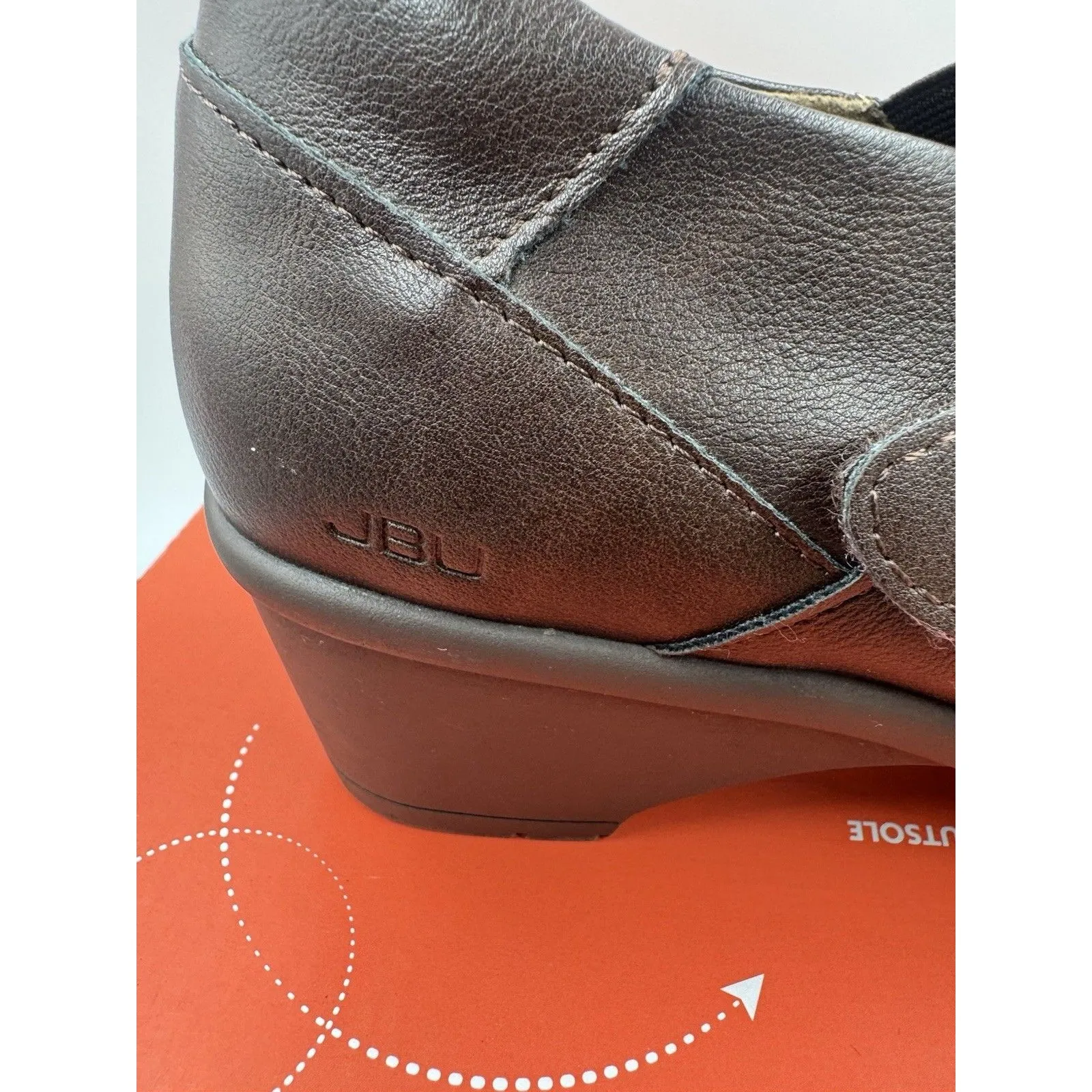 JBU Jambu Kyley Women's Brown Ankle Adjustable Small Heel Boot Size 7.5M - Image 9