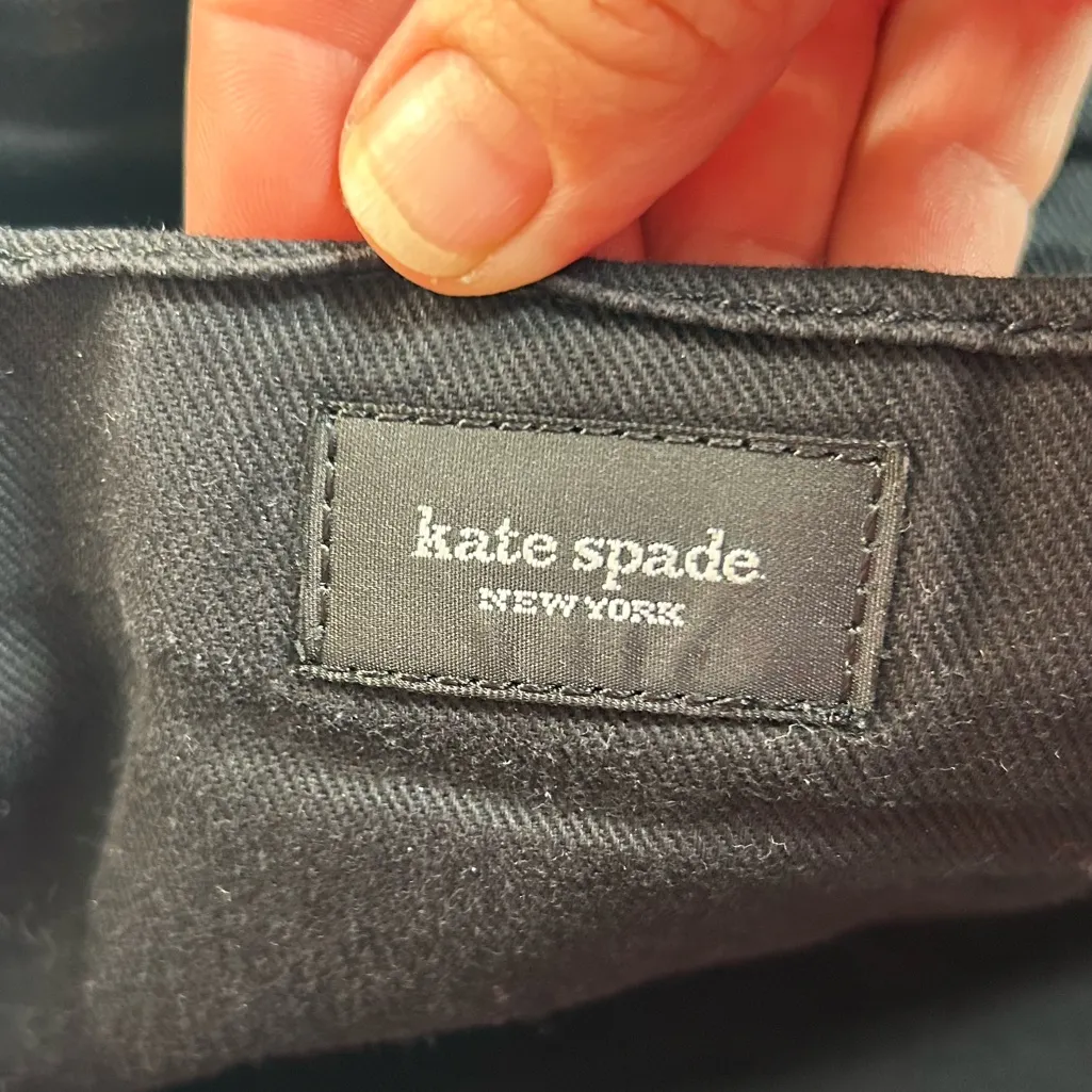 Kate Spade Black Nylon Messenger Laptop Bag Adjustable Crossbody Strap - Image 10