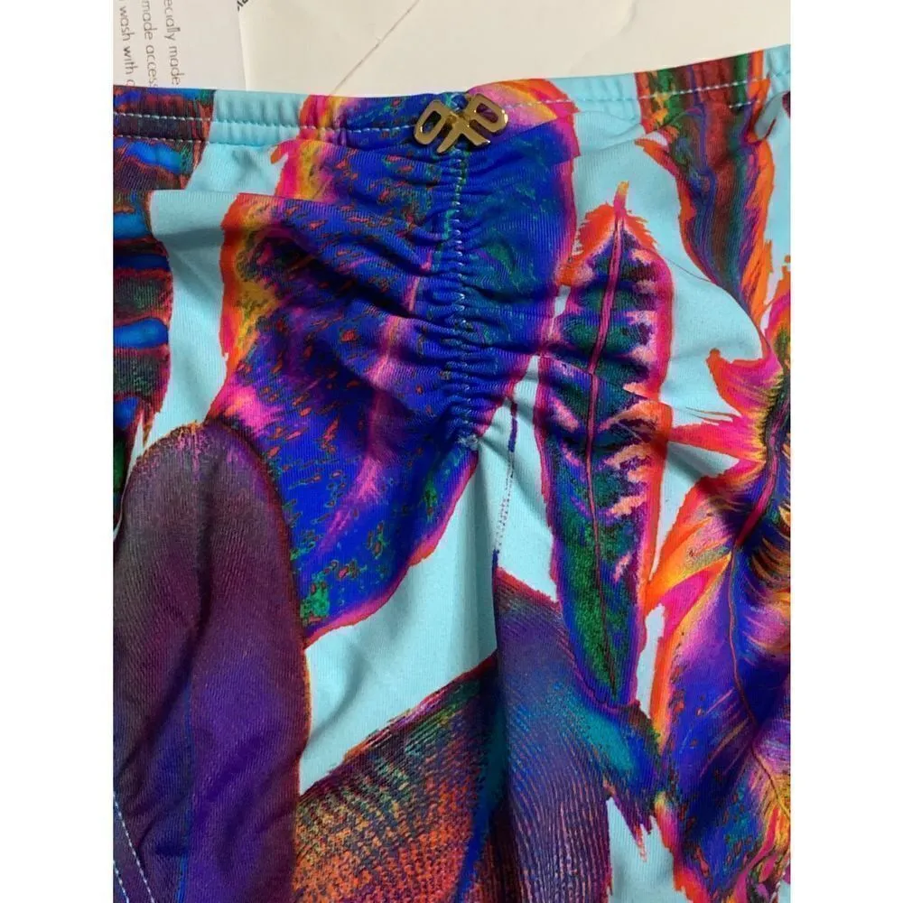 New. Pilyq feather teeny halter bikini. - Image 11