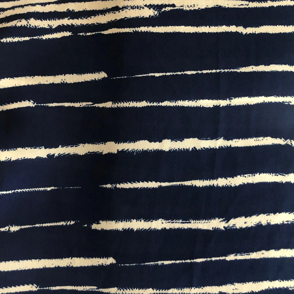 Olive & Oak size medium Navy and White Striped Top - Image 2