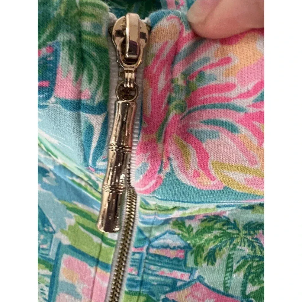 Lilly Pulitzer Jacket Full Zip honda Classic Multi Color Rare Women’s Size XXS - Image 8