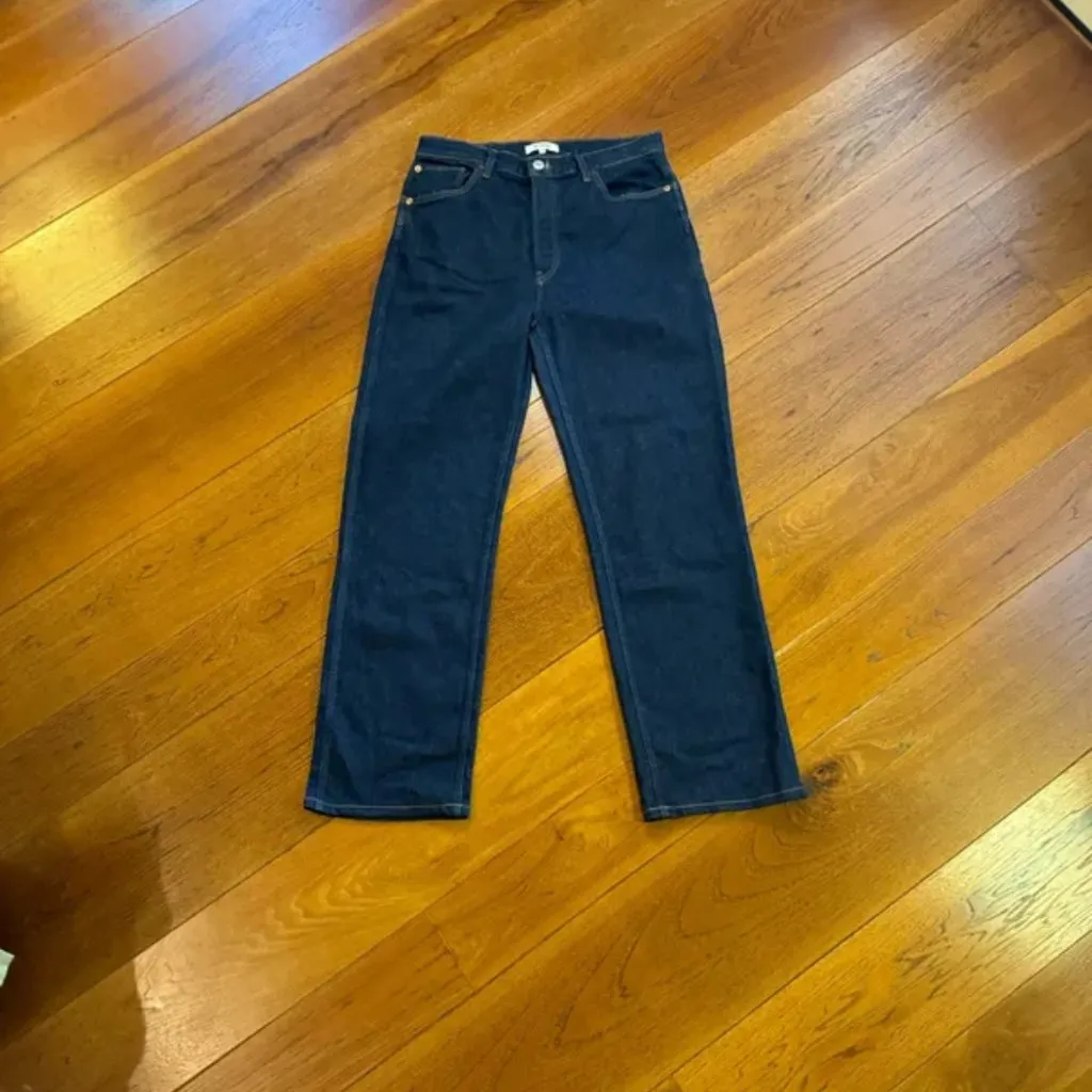 Premium denim with Re/Done 90s high rise loose Wash High Rise Straight Leg Jeans - Image 5