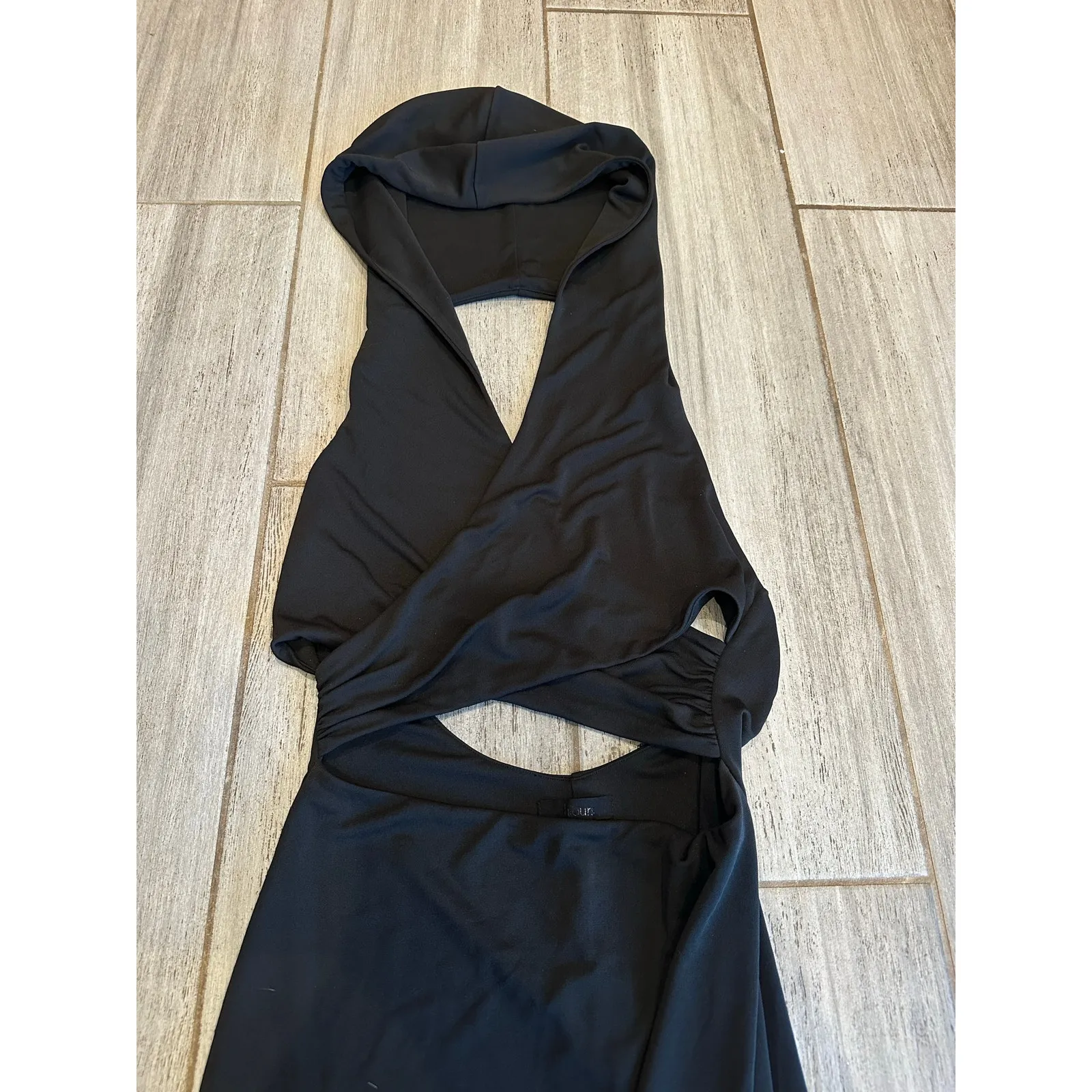 Revolve h:ours Odette Hooded Dress Black Size Small - Image 7