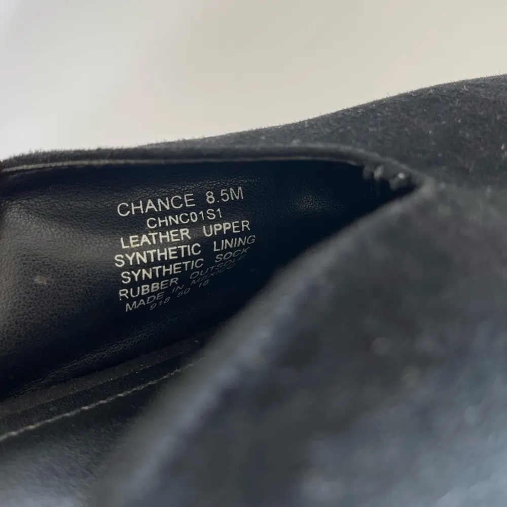 Chance  black suede block heel slides sandals - Image 9