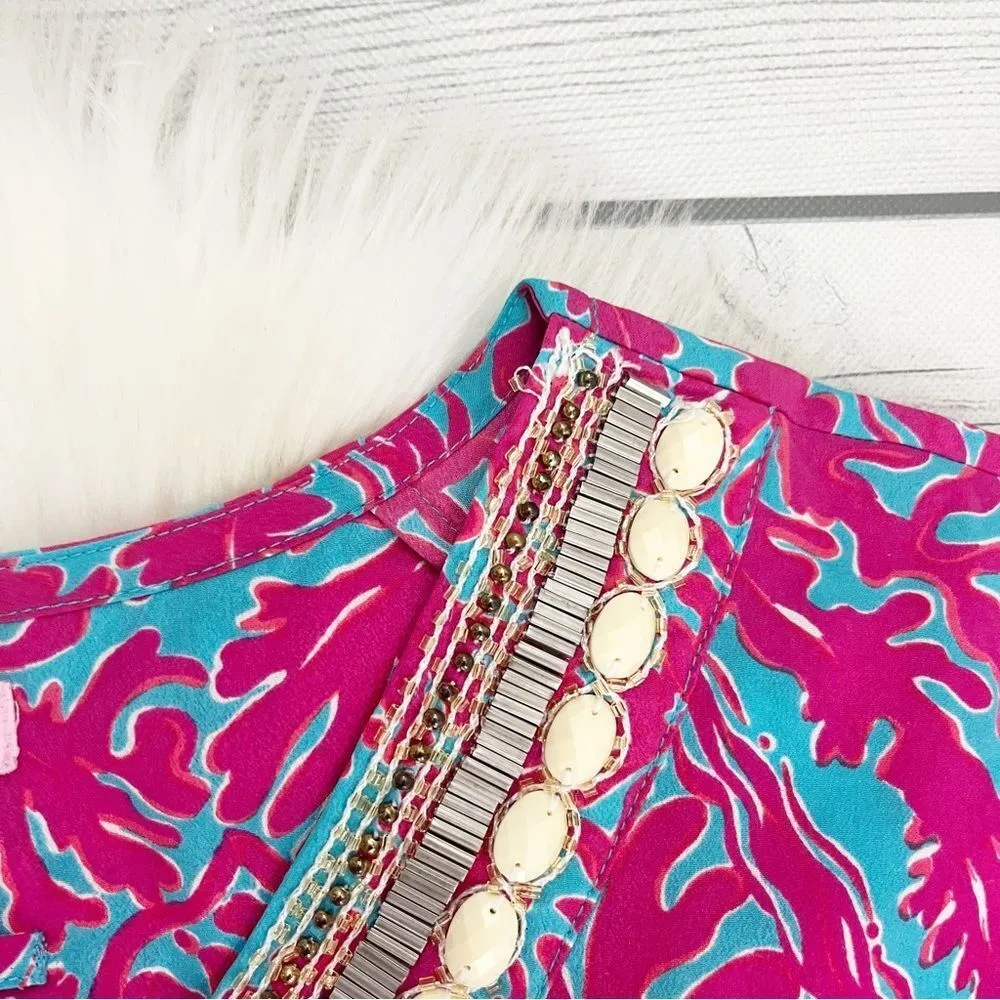 Lilly Pulitzer caftan dress with beaded
neckline - Image 2