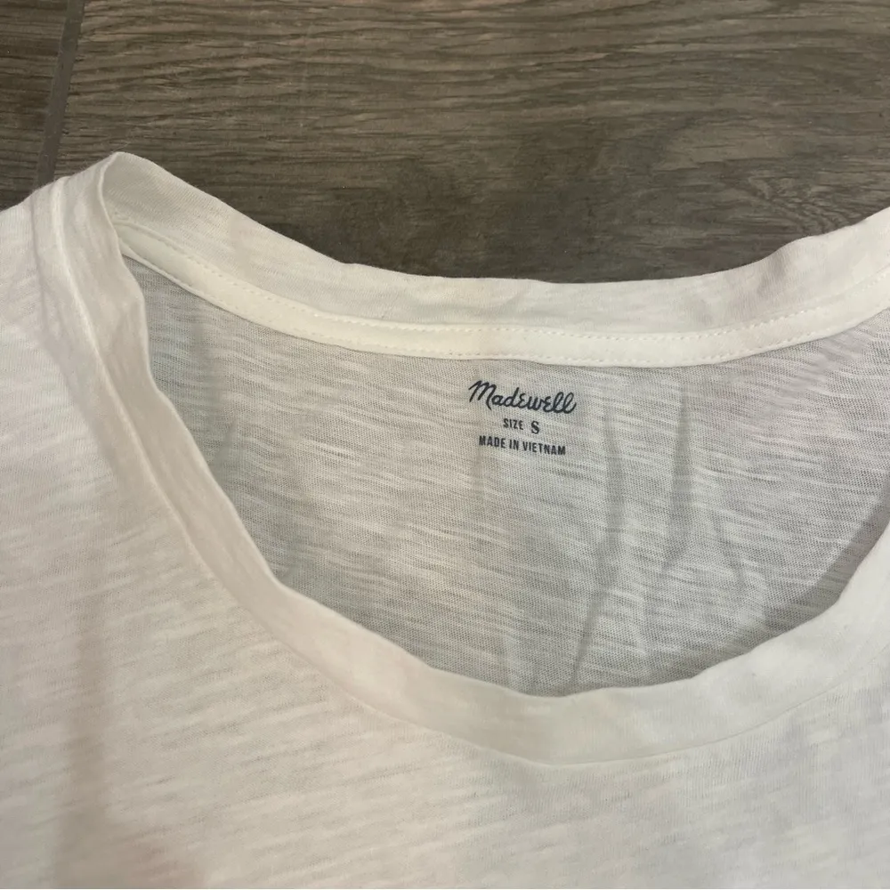 Madewell Whisper Cotton Crewneck Pocket Muscle Tank Top - Image 3