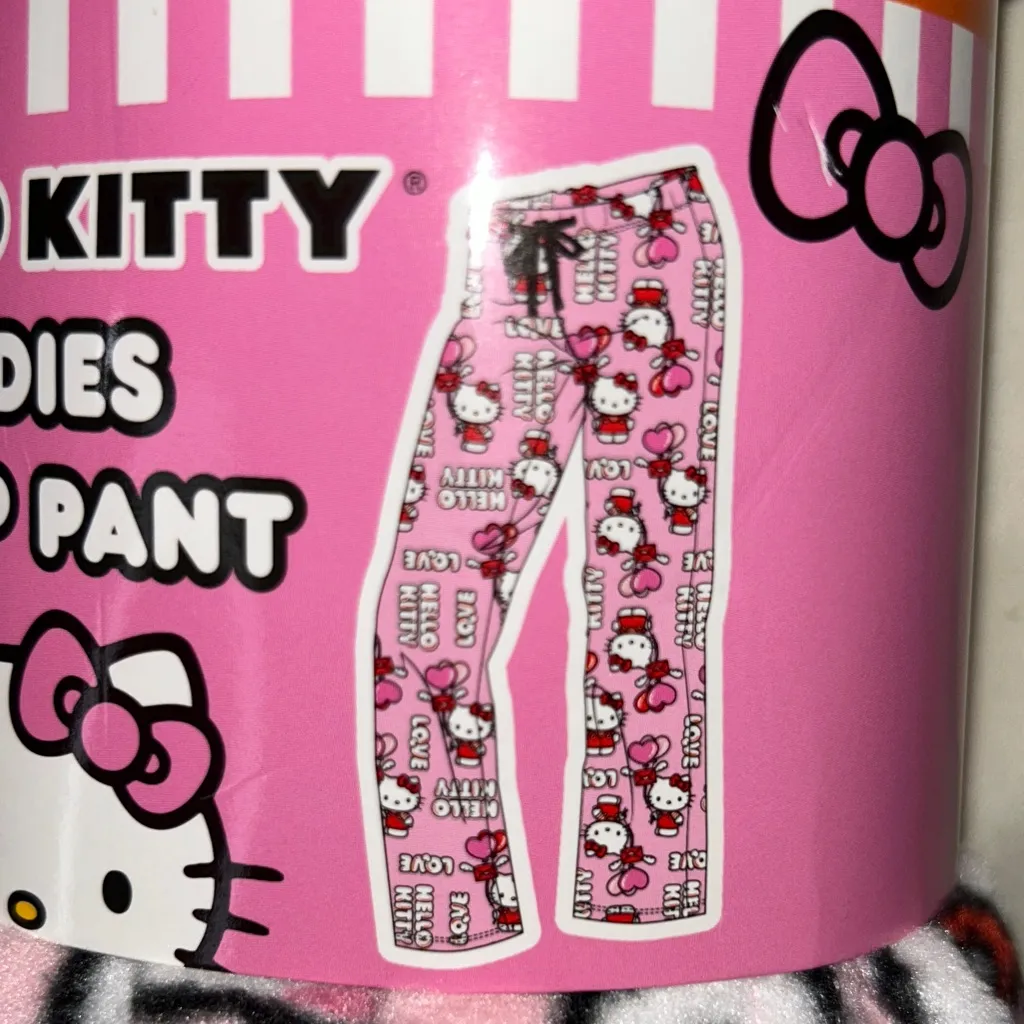 Hello Kitty Pink Fleece Lounge Pants - Image 2