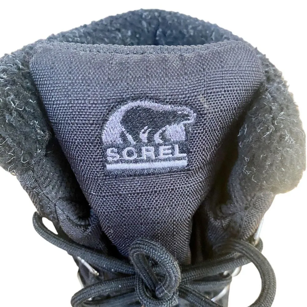 Sorel Snow Boots Size 5.5 US Cumberland Black Waterproof Rain Winter Unisex - Image 6