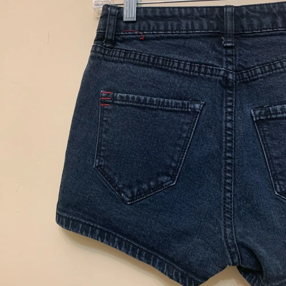 BDG High Rise Erin 5 Pocket Shortie Black Denim Shorts Size 25 - Image 8