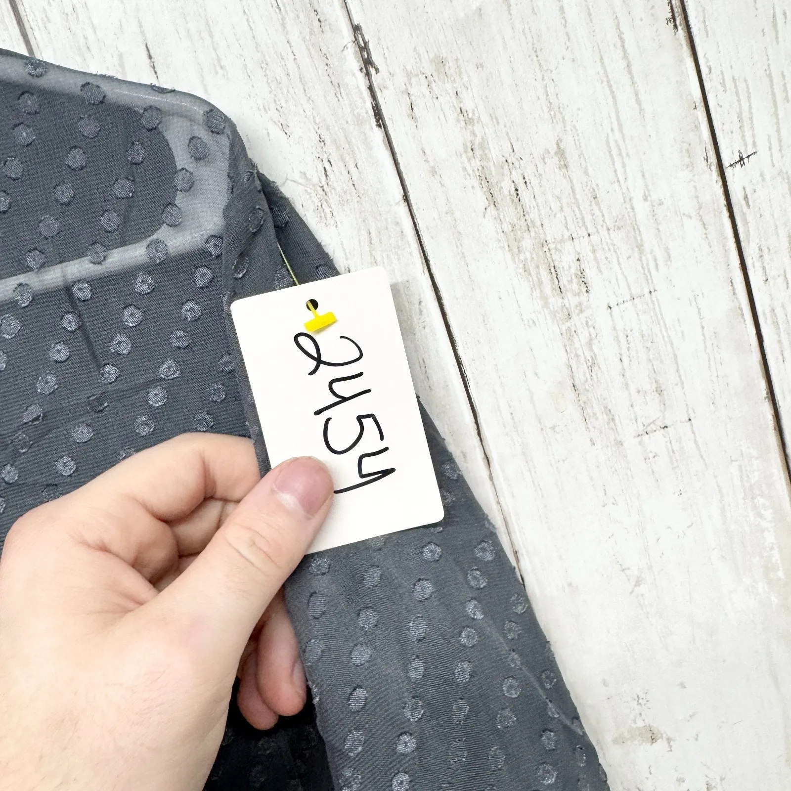 Madewell Top Women Size XS Gray Polka Dot Sheer Long Sleeve Button Down Blouse - Image 3