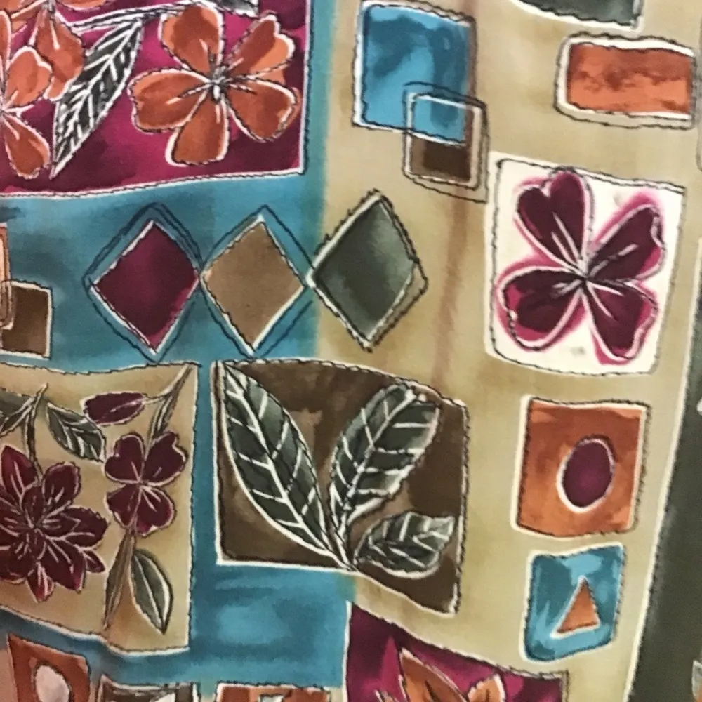 Bright 90s patchwork shirt - Image 4