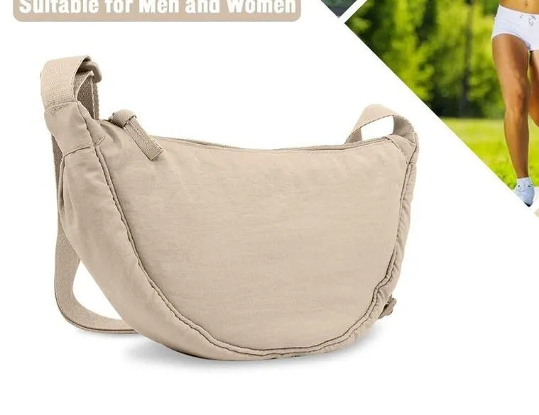 Crescent Crossbody Shoulder Bag Women Unisex Trendy Travel - Image 5