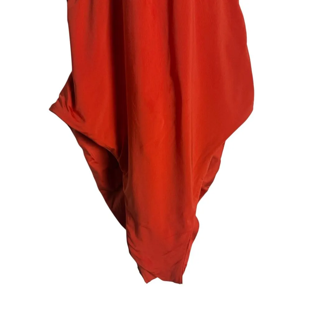 Trina Turk Monaco Twist-Back V-Neck Solid Red One Piece Swimsuit Size 6 - Image 5