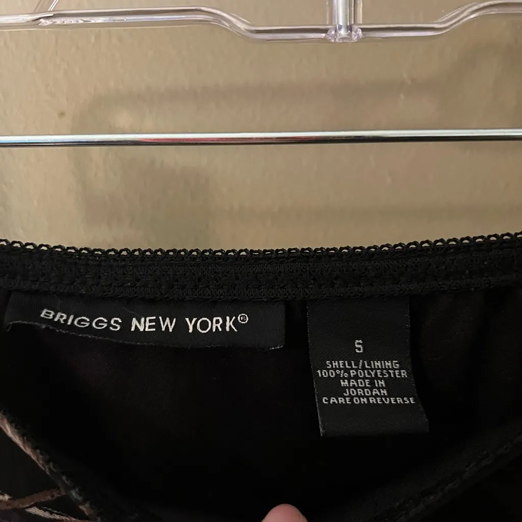 Briggs New York Black & Purple Floral Midi Skirt - Image 3