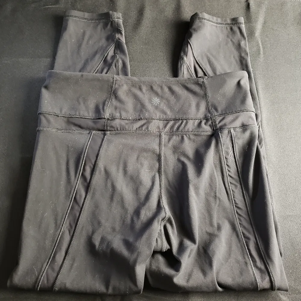 Athleta Black Workout Gym Leggings - Image 3