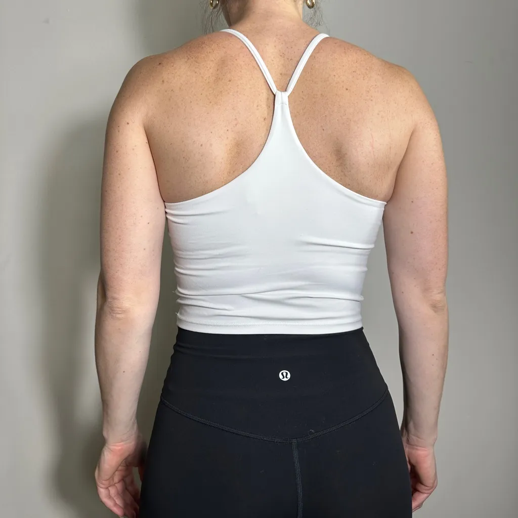 White Workout Top Size Medium - Image 6