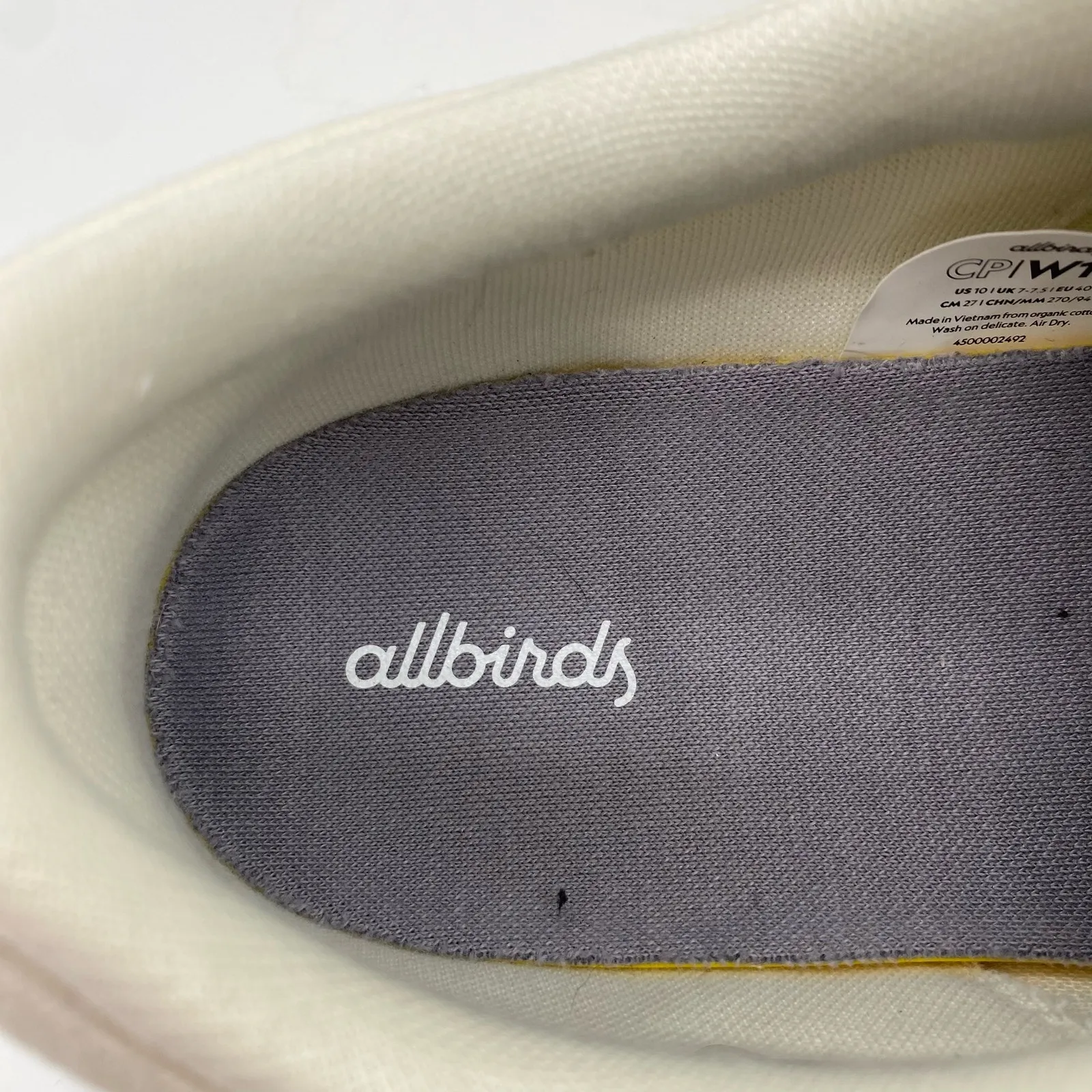 Allbirds Canvas Pacers Sneakers in Natural White Blizzard Sole Women's size 10 - Image 7
