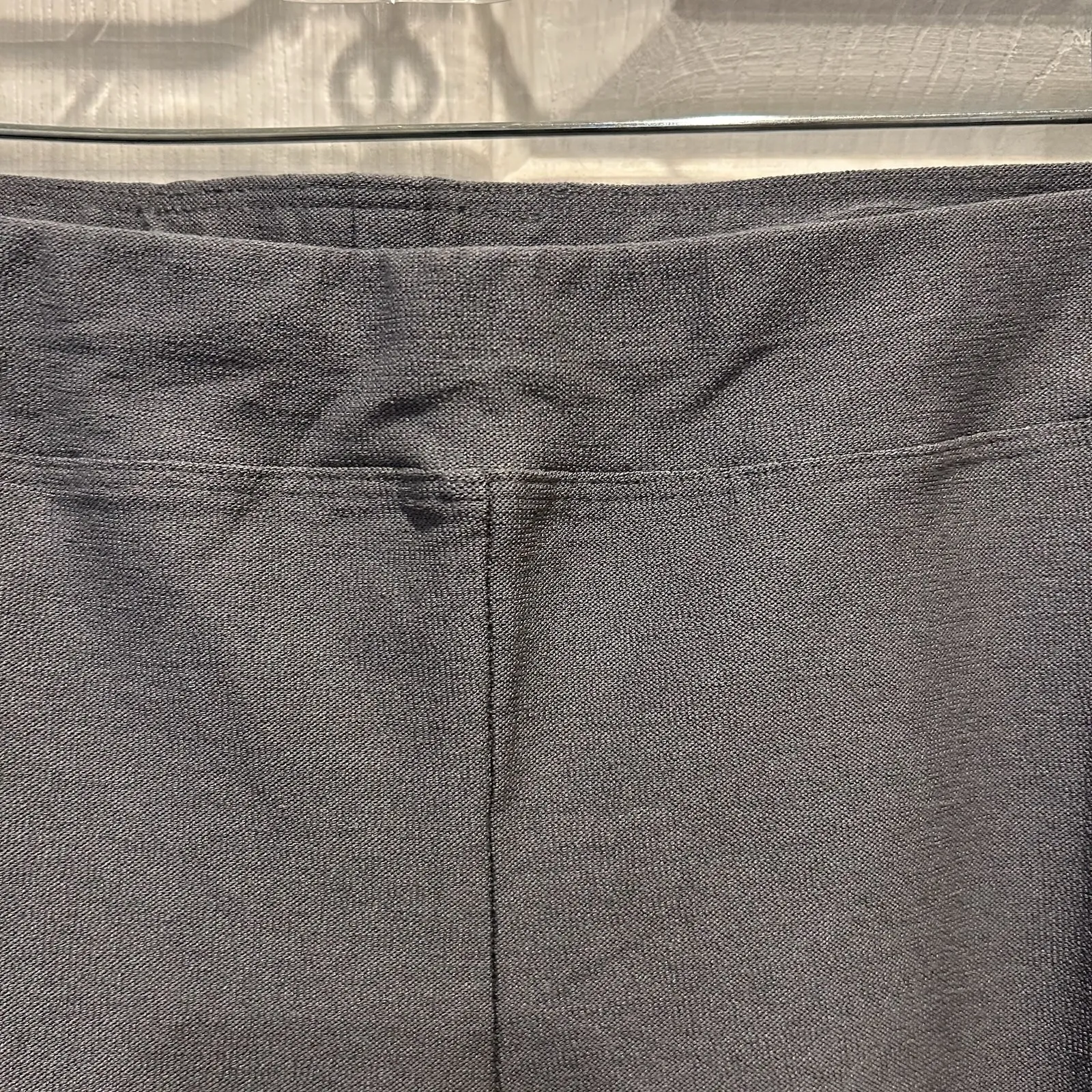Eileen Fisher 3X Dark Gray Viscose Nylon Spandex Ankle Pants Elastic Waist Comfy - Image 2