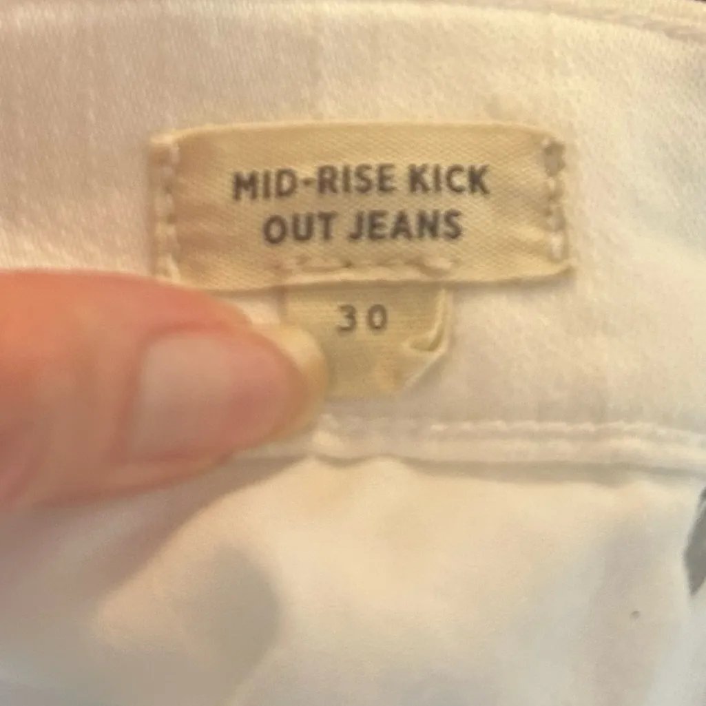 Madewell  Kick Out White Jeans Size 30 - Image 6