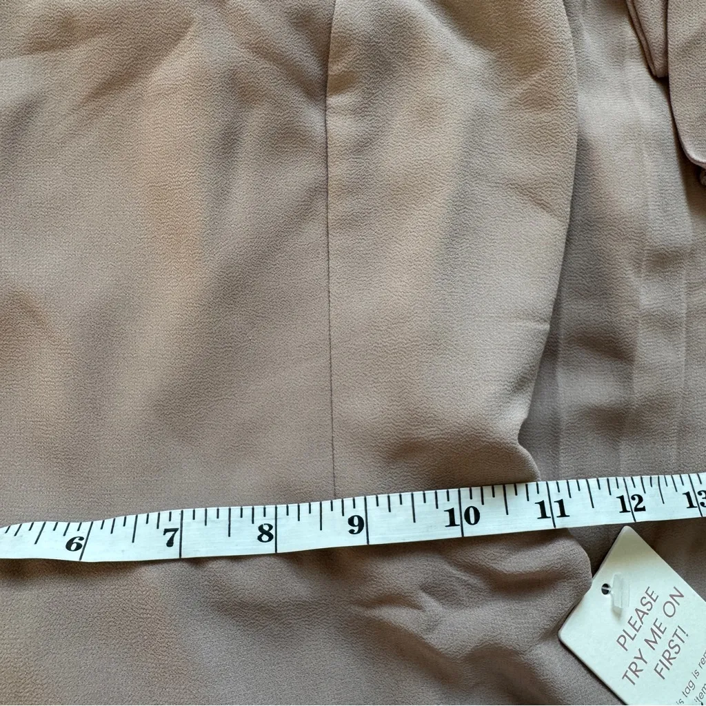 Show Me Your MuMu Claire Midi Dress Dune Brown Dress Size XXS NWT - Image 6