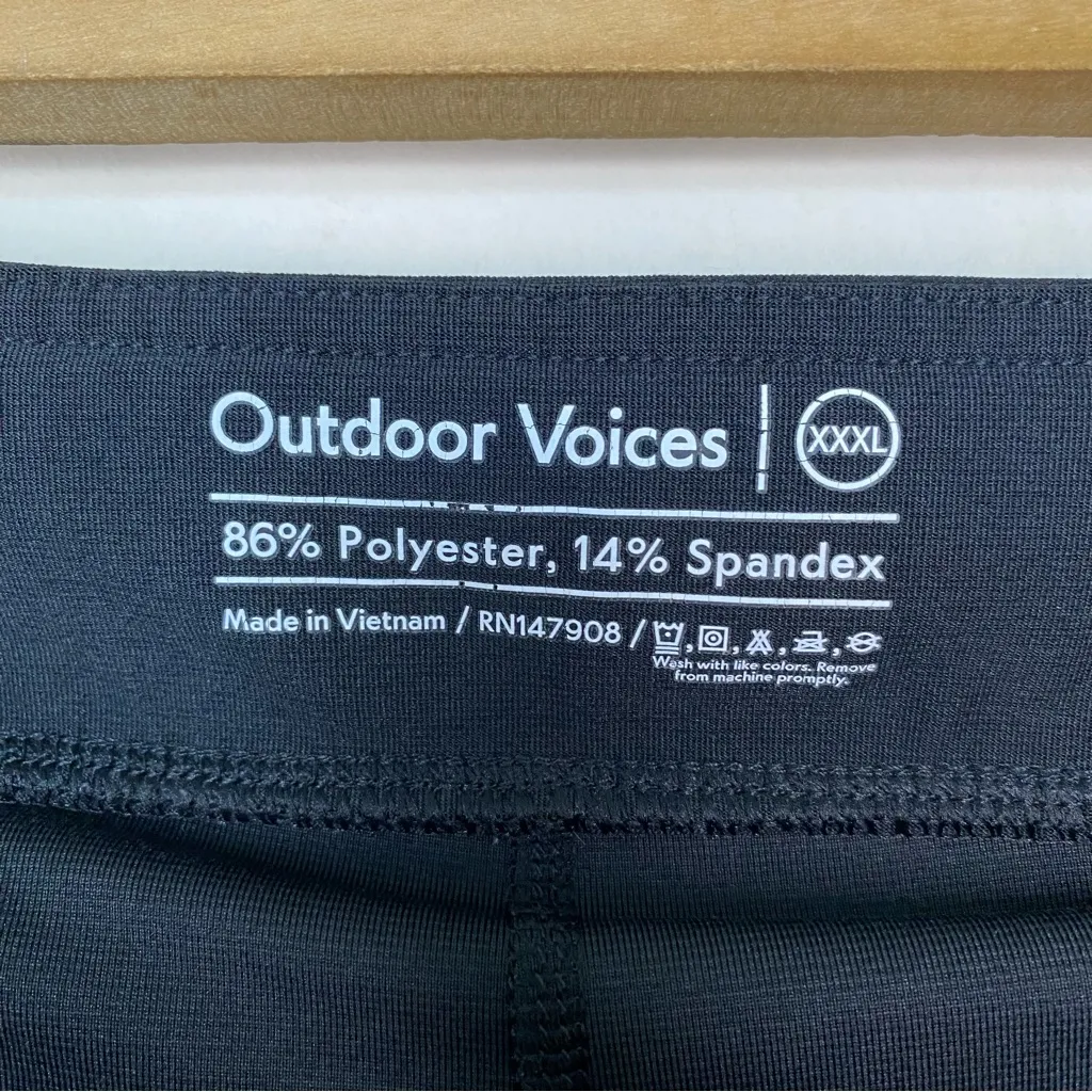 Outdoor Voices Court Active Tennis Skort Side Slit 4.5” Inseam Black Sz XXXL - Image 4