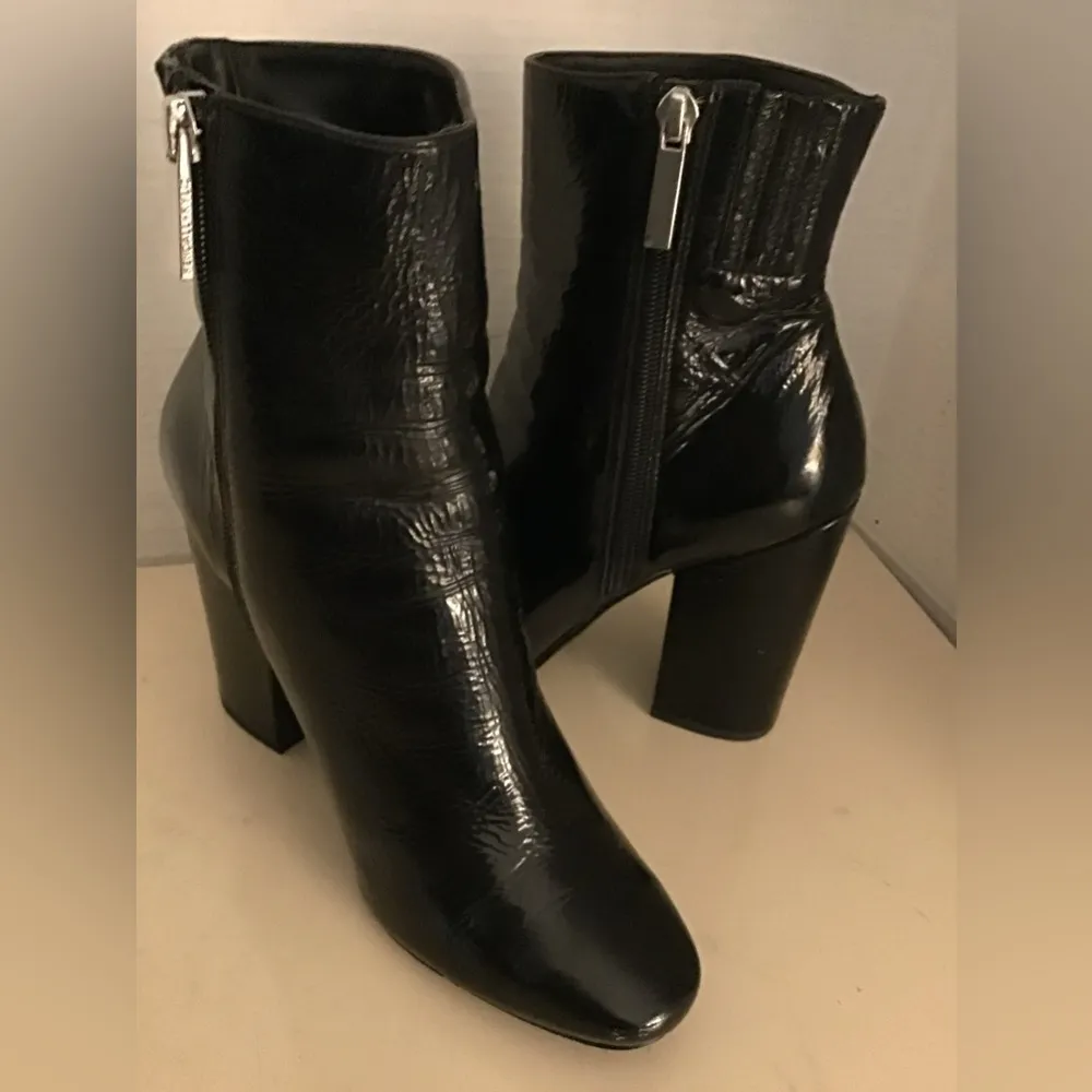 Kendall & Kylie women black patent leather boots US 8.5 - Image 3