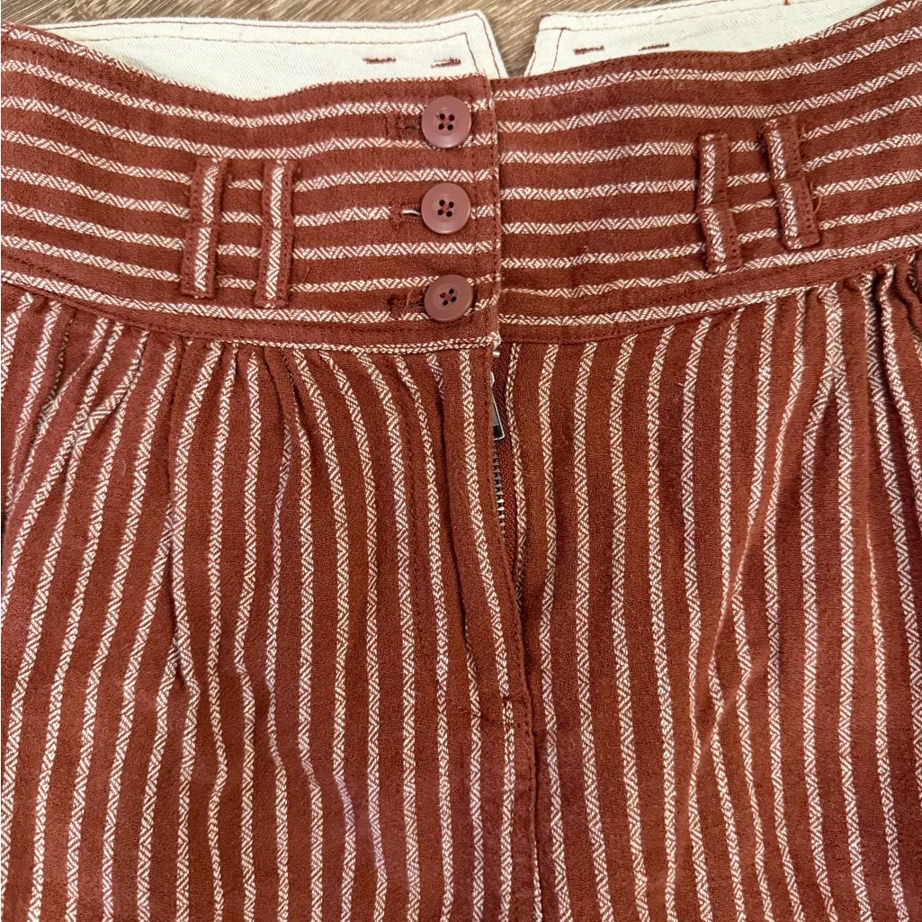 Free People Rumors Textured Harem Pants Reddish Brown size 2 high waist crop - Image 7