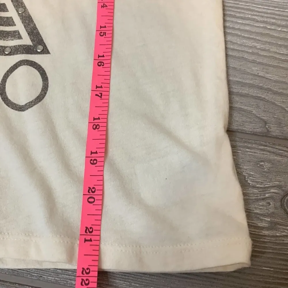 Def Leppard USA tour 80 studded graphic tee cropped T-shirt sz XL - Image 5