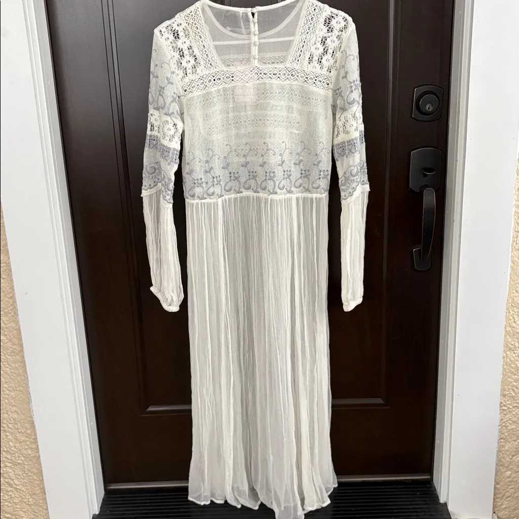 NWT Free People Sweet Sunny Days Gauze Tunic / Dress Ivory Small Retail $168.00 - Image 16