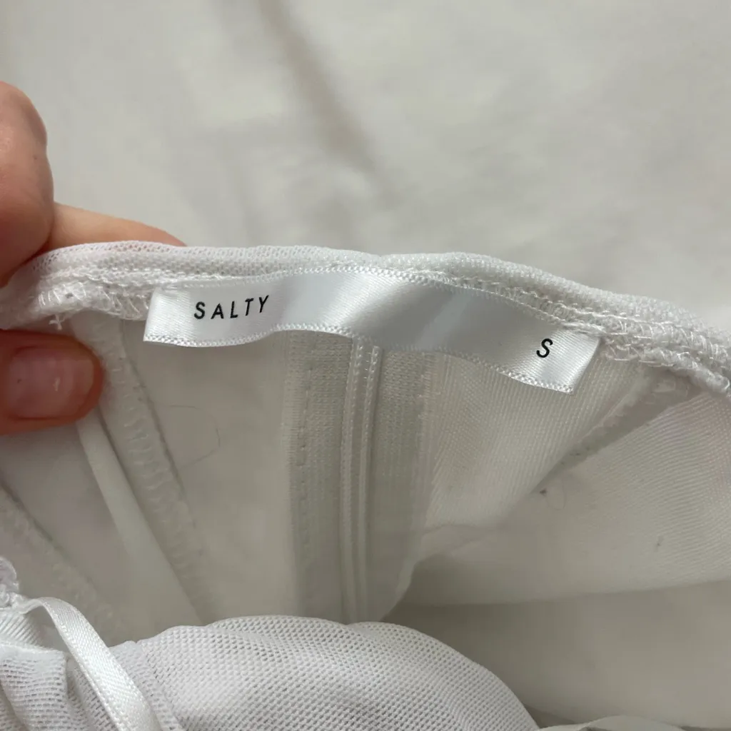 White Mesh Corset Top - Image 4