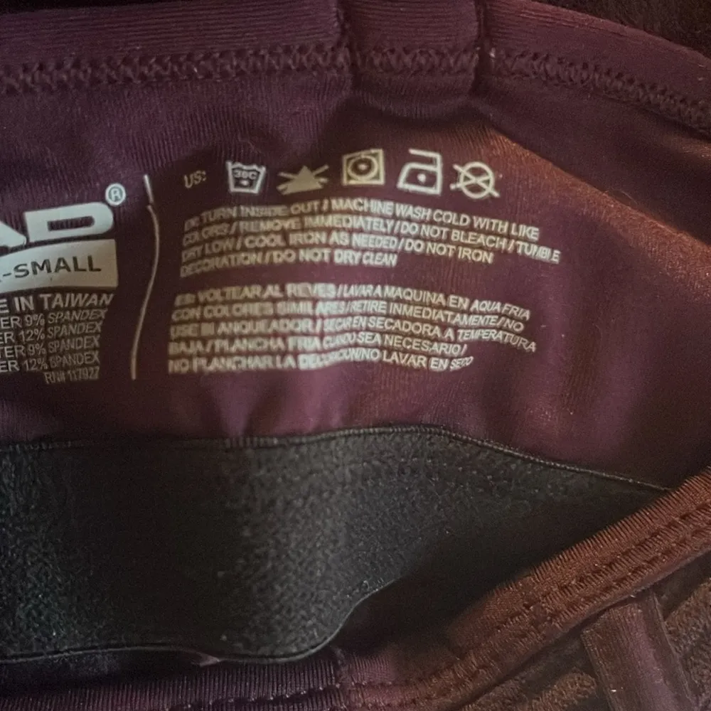 ℋℰ𝒜𝒟 Purple 𝒫ℒ𝒰ℳ Athletic Tank razorback built in bra pull string on bottom - Image 9