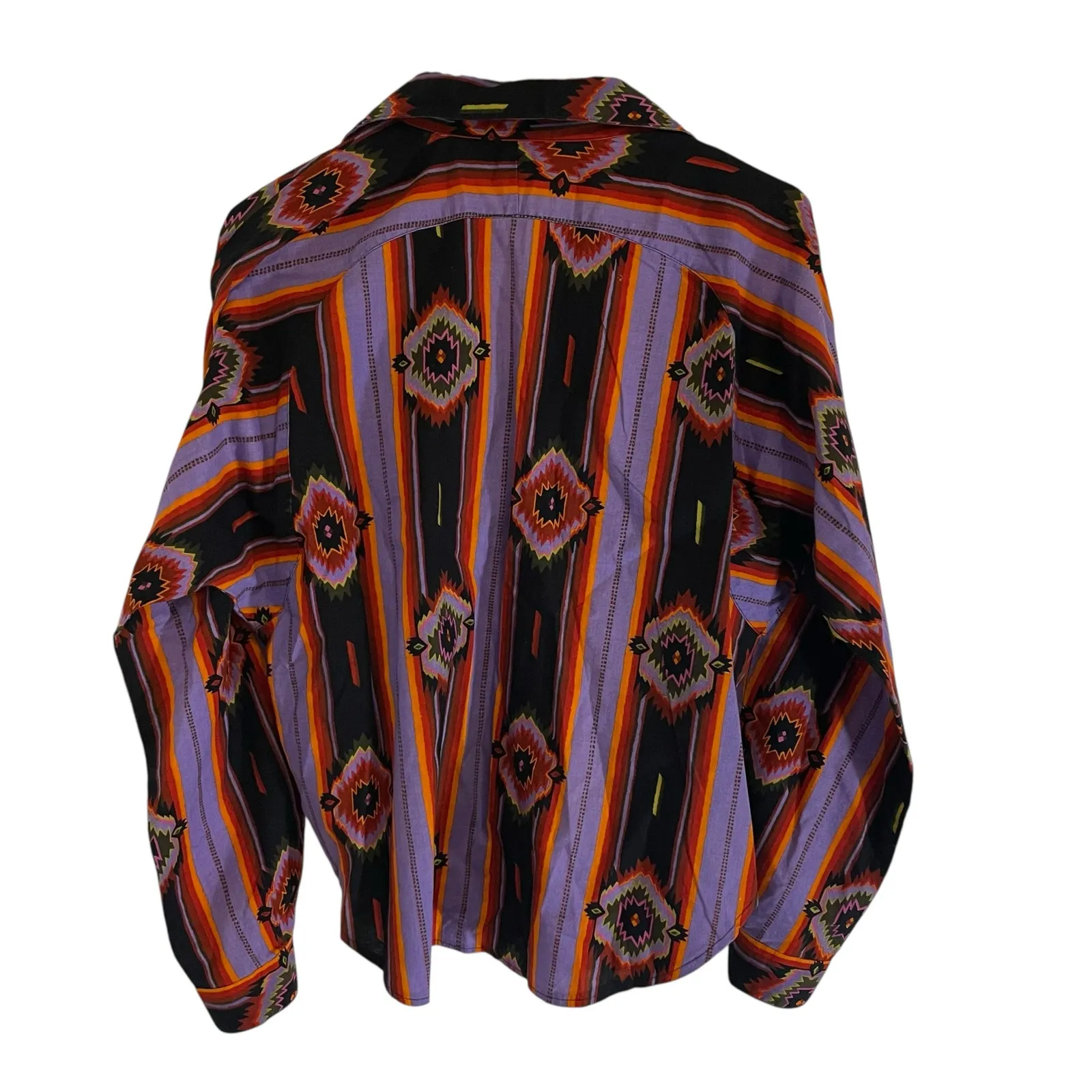 Vintage Circle T Marilyn Lenox Long Sleeve Western Button Up Shirt Womens USA S Purple Size M - Image 5