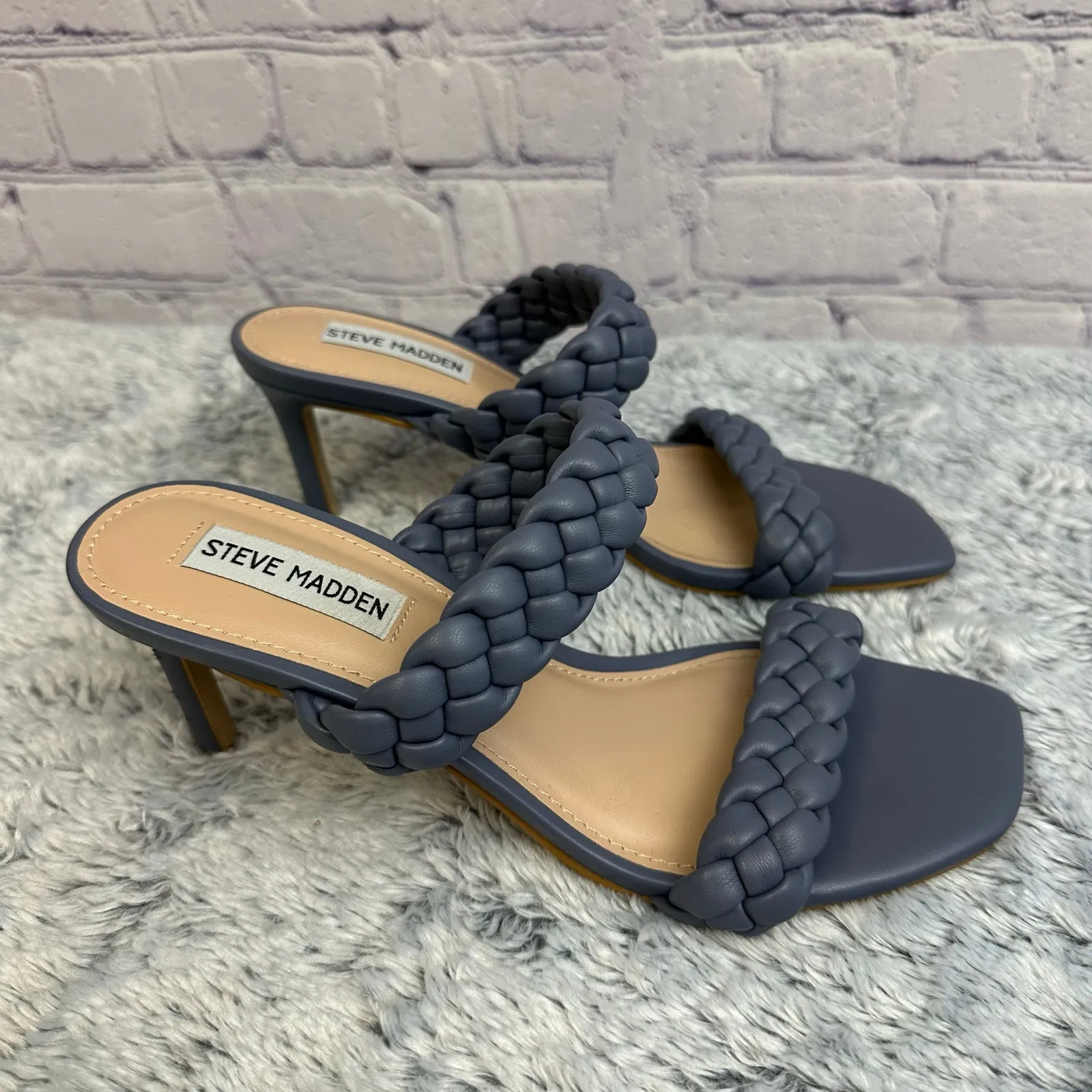 Steve Madden Kenley Braided Heels Purple Size 7 Formal Going Out Party - Image 4